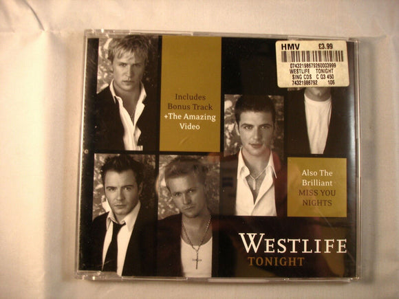 CD Single (B7) -  Westlife ‎– Tonight   - 74321986792