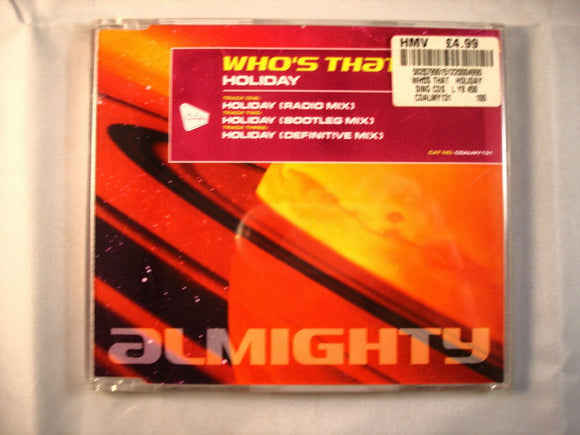 CD Single (B7) -  Who's That Girl! ‎– Holiday   - CDALMY131