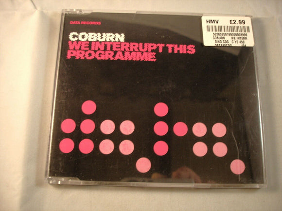 CD Single (B7) -  Coburn ‎– We Interrupt This Programme  - DATA95CDS