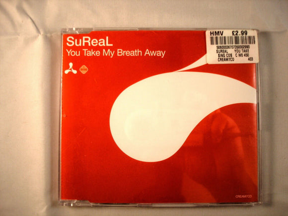 CD Single (B7) -  SuReal ‎– You Take My Breath Away  - CREAM7CD