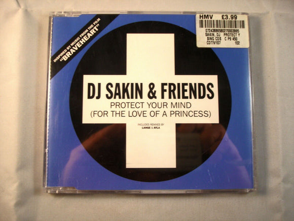 CD Single (B8) -  DJ Sakin & Friends ‎– Protect Your Mind   - CDTIV107
