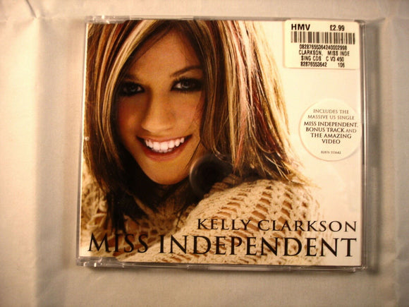 CD Single (B8) -  Kelly Clarkson ‎– Miss Independent   - 82876553642