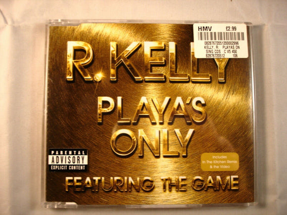 CD Single (B8) -  R. Kelly Featuring The Game ‎– Playa's Only  - 82876720512