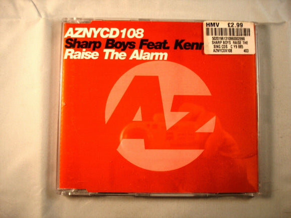 CD Single (B8) -  Sharp Boys  Feat. Kenny C ‎– Raise The Alarm   - AZNYCDX108
