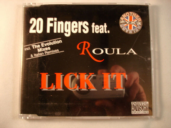 CD Single (B9) -  20 Fingers feat. Roula ‎– Lick It (Remixes)   - ZYX 7590R 8
