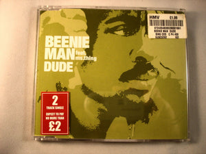 CD Single (B9) -  Beenie Man Feat. Ms.Thing ‎– Dude   - VUSCD282