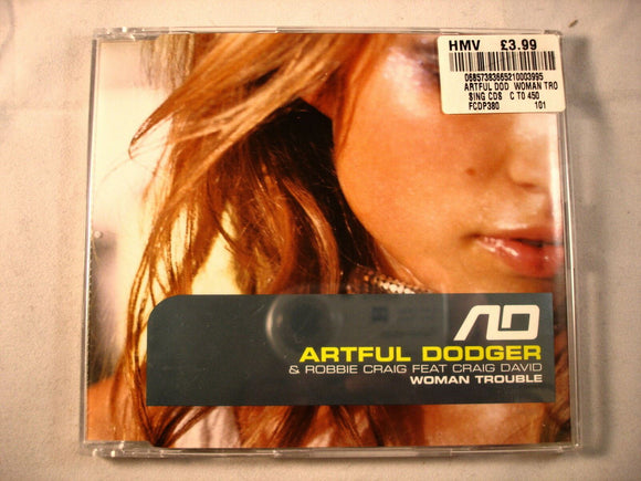 CD Single (B10) - Artful Dodger - Woman Trouble - FCDP 380