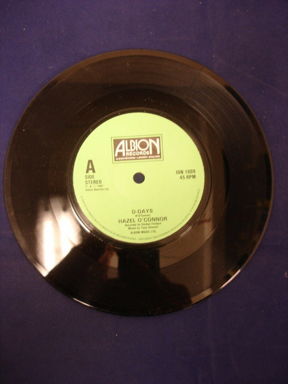 7'' Vinyl Single - Hazel O'Connor ‎– D-Days - ION 1009