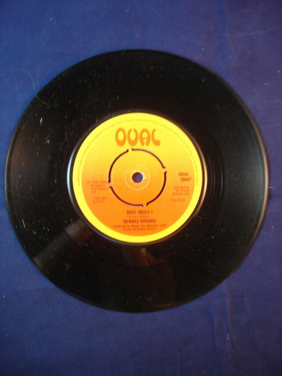 7'' Single Vinyl Reggae - Dennis Brown ‎– So Long - Oval 1009