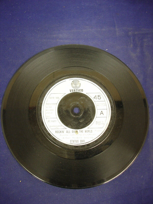7'' Vinyl Single -  Status Quo ‎– Rockin' All Over The World - 6059 184