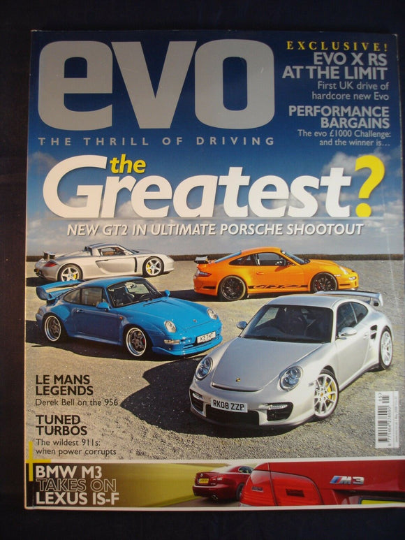 Evo Magazine # May 2008 - Ultimate Porsche shoot out - M3 vs Lexus Is-F
