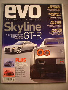 Evo Magazine # 41 Skyline GT-r - Focus ST170 - Ghibli buying guide