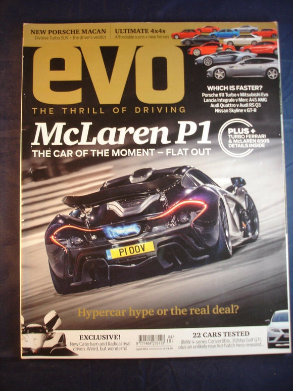 Evo Magazine # April 2014 - P1 - Porsche Macan - leon Cupra guide