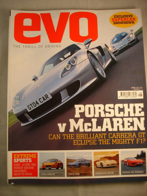 Evo Magazine # 68 - Exige - Noble - 911 GT3 - Ferrari 360 - Mclaren
