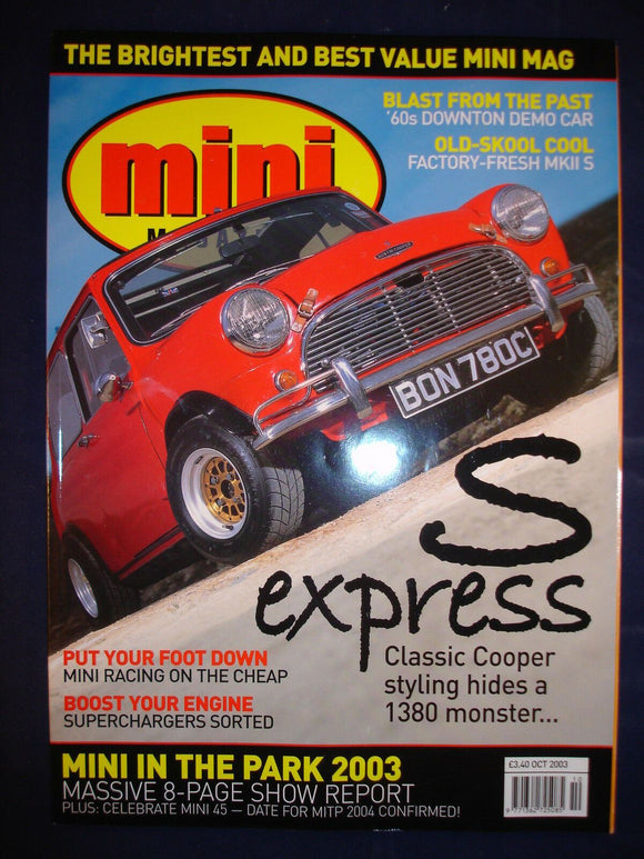 Mini  magazine # October 2003 - Mini racing on the cheap