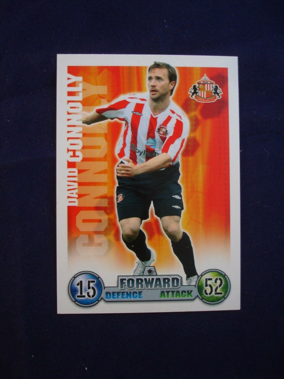 Match Attax - football card -  2007/08 - Sunderland - David Connolly