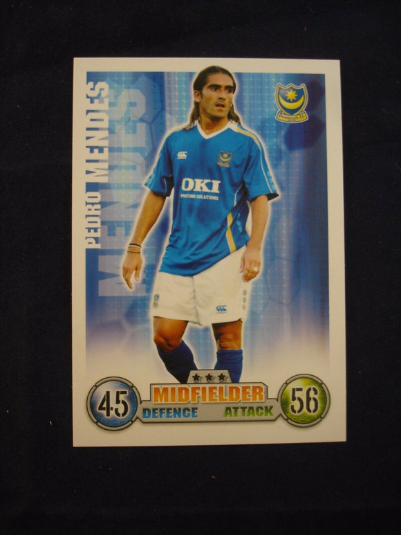 Match Attax - football card -  2007/08 - Portsmouth - Pedro Mendes