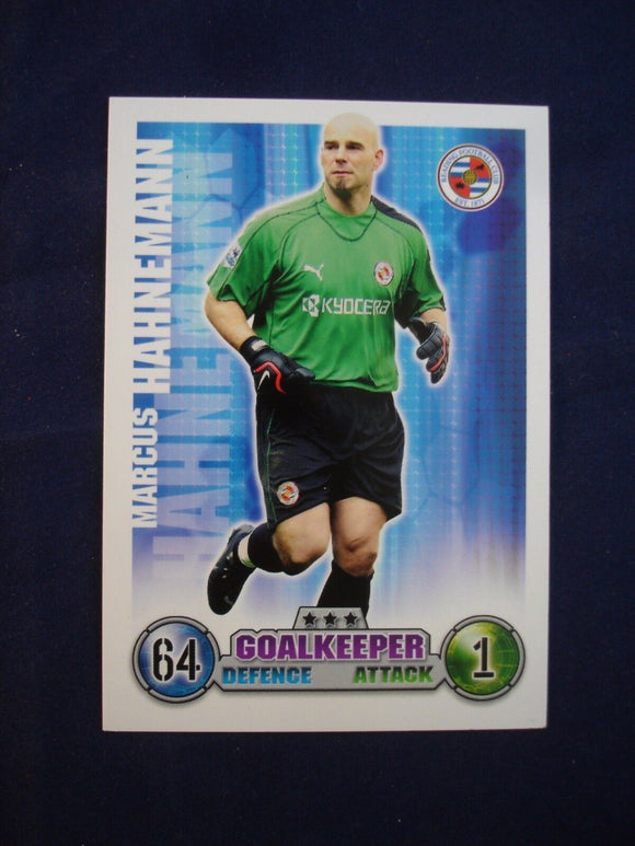 Match Attax - football card -  2007/08 - Reading - Marcus Hahnemann