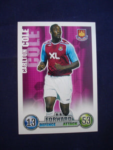 Match Attax - football card -  2007/08 - West Ham - Carlton Cole