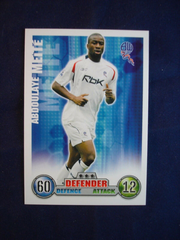 Match Attax - football card -  2007/08 - Bolton Wanderers - Abdoulaye Meite