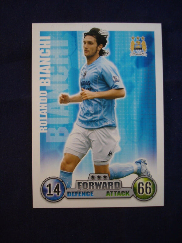 Match Attax - football card -  2007/08 - Man City - Rolando Bianchi