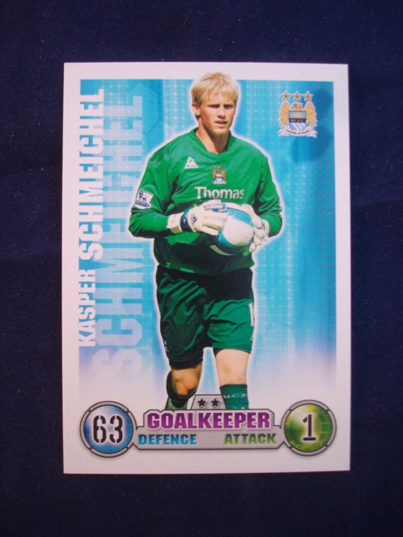 Match Attax - football card -  2007/08 - Man City - Kasper Schmeichel