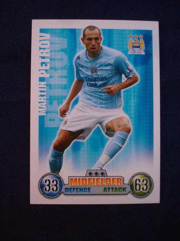 Match Attax - football card -  2007/08 - Man City - Martin Petrov