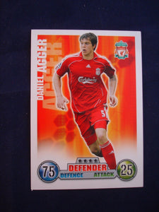 Match Attax - football card -  2007/08 - Liverpool - Daniel Agger