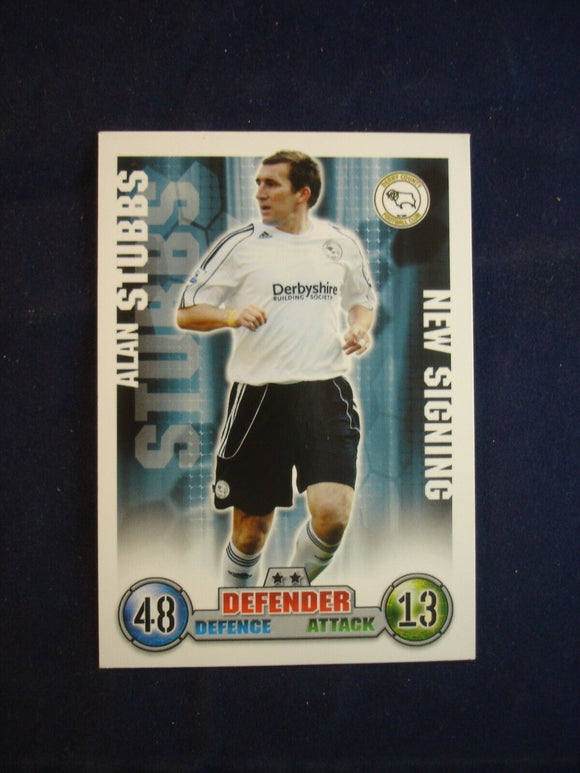 Match Attax - football card -  2007/08 - Derby County - Alan Stubbs