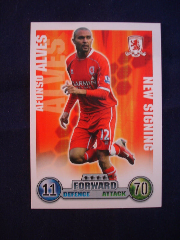 Match Attax - football card -  2007/08 - Middlesbrough - Afonso Alves