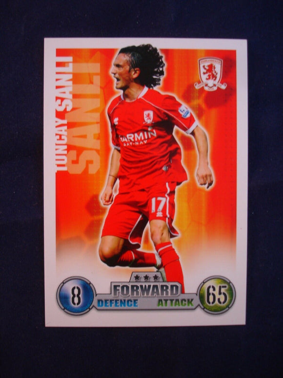 Match Attax - football card -  2007/08 - Middlesbrough - Tuncay Sanli