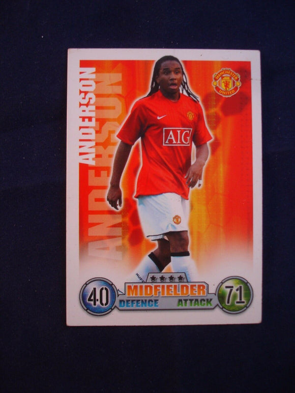 Match Attax - football card -  2007/08 - Man Utd - Anderson