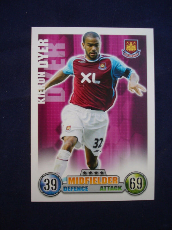 Match Attax - football card -  2007/08 - West Ham - Kieron Dyer