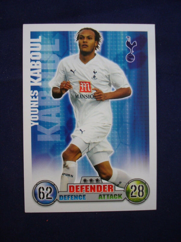 Match Attax - football card -  2007/08 - Tottenham - Younes Kaboul