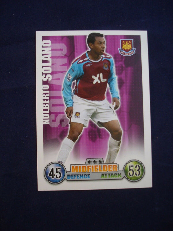 Match Attax - football card -  2007/08 - West Ham - Nolberto Solano