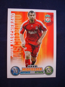 Match Attax - football card -  2007/08 - Liverpool - Javier Mascherano
