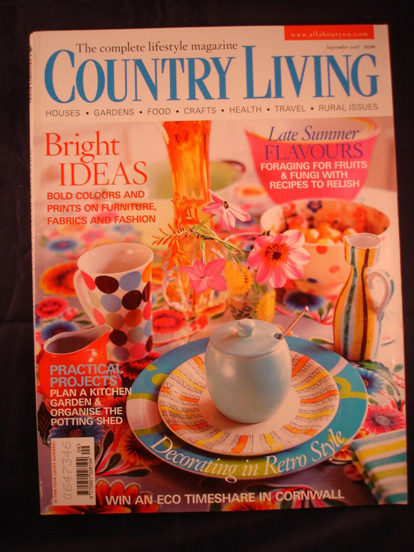 Country Living Magazine - September 2008 - Decorating in retro style