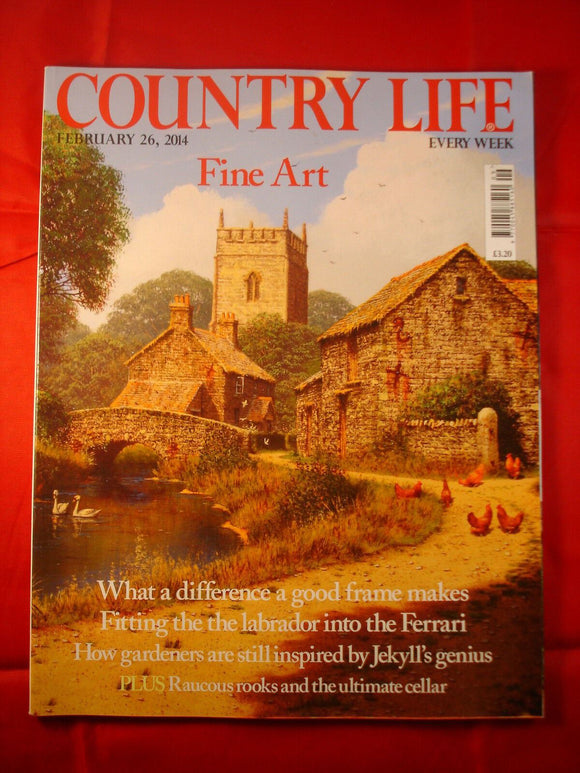 Country Life - February 26, 2014- Fine art - fitting the labrador in the Ferrari