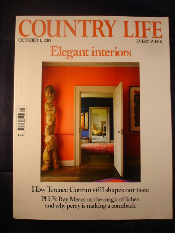Country Life - October 1, 2014 - Elegant interiors - Perry - Conran - Ray Mears