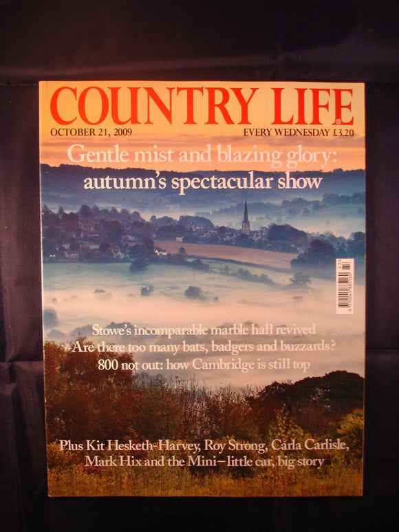 Country Life - October 21, 2009 - Stowe - Bats,  Badgers and Buzzards