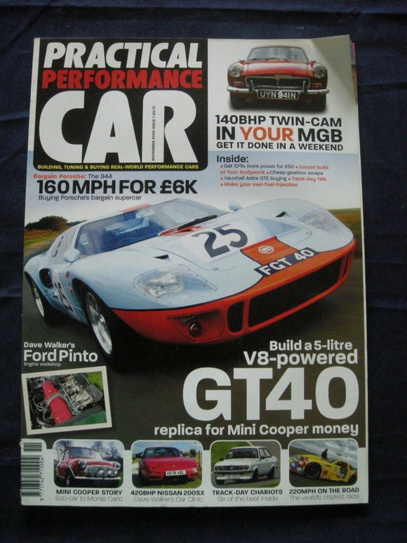 Practical performance car - Issue 7- GT40 replica  - Porsche 944 - Mini Cooper