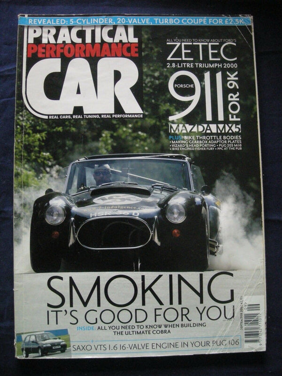 Practical performance car - Sep 2005 - Cobra build - 911 - Zetec workshop
