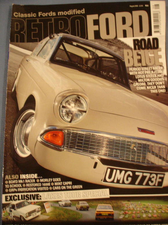 Retro Ford 2008 Aug - Mk1 Racer - 1600E - Mint Capri - Anglia
