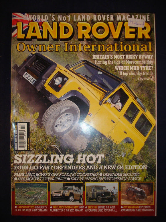 Land Rover Owner LRO # October 2003 - Series III - Freelander - Morecambe Bay