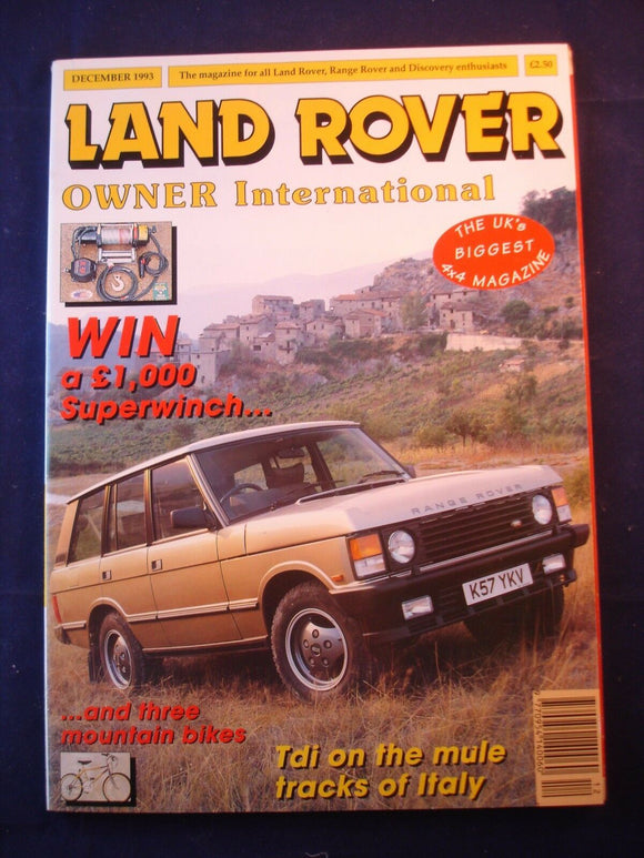Land Rover Owner LRO # December 1993