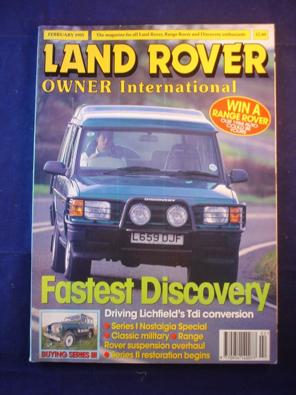 Land Rover Owner LRO # February 1995