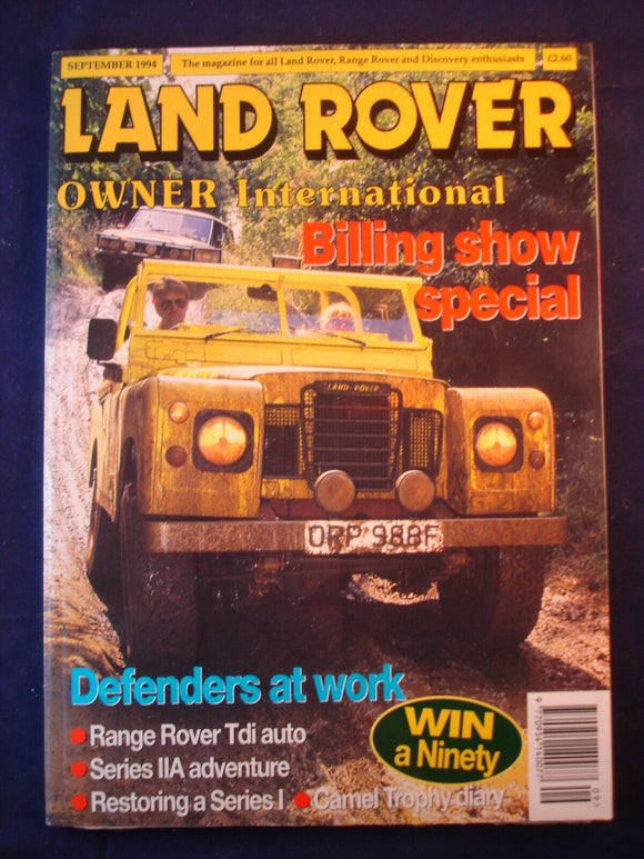 Land Rover Owner LRO # September 1994