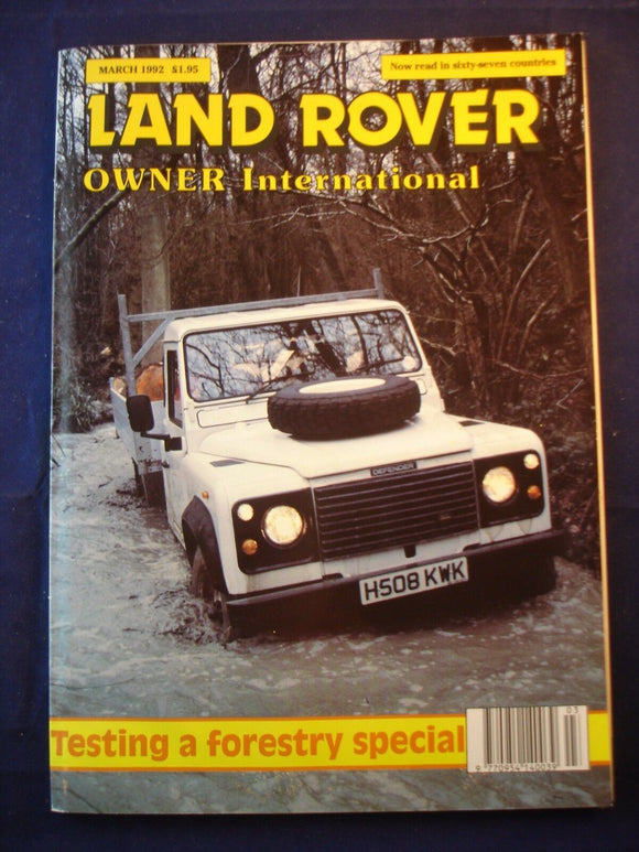 Land Rover Owner LRO # March 1992