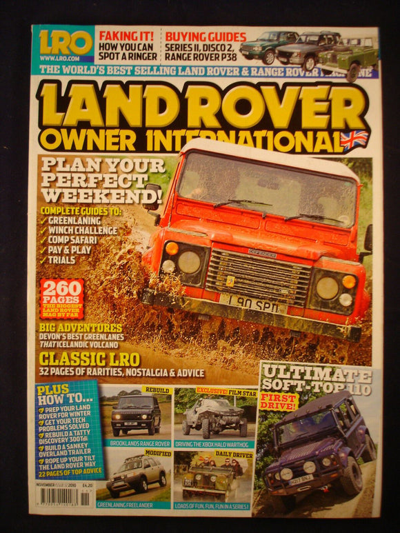 Land Rover Owner LRO # November 2010 - Warthog - soft tops - perfect weekend