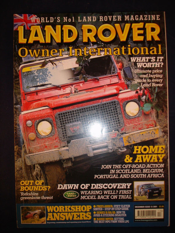 Land Rover Owner LRO # December 2001 - Freelander stiff clutch sorted